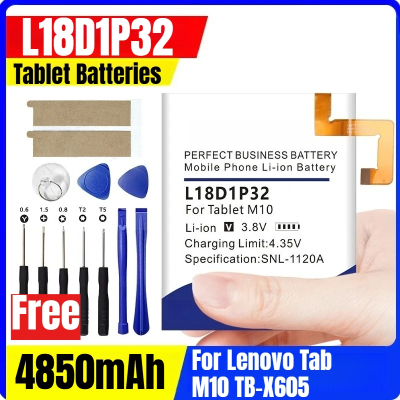 

L18D1P32 4850mAh 3.85V Tablet Batteries for Lenovo Tab M10 TB-X605