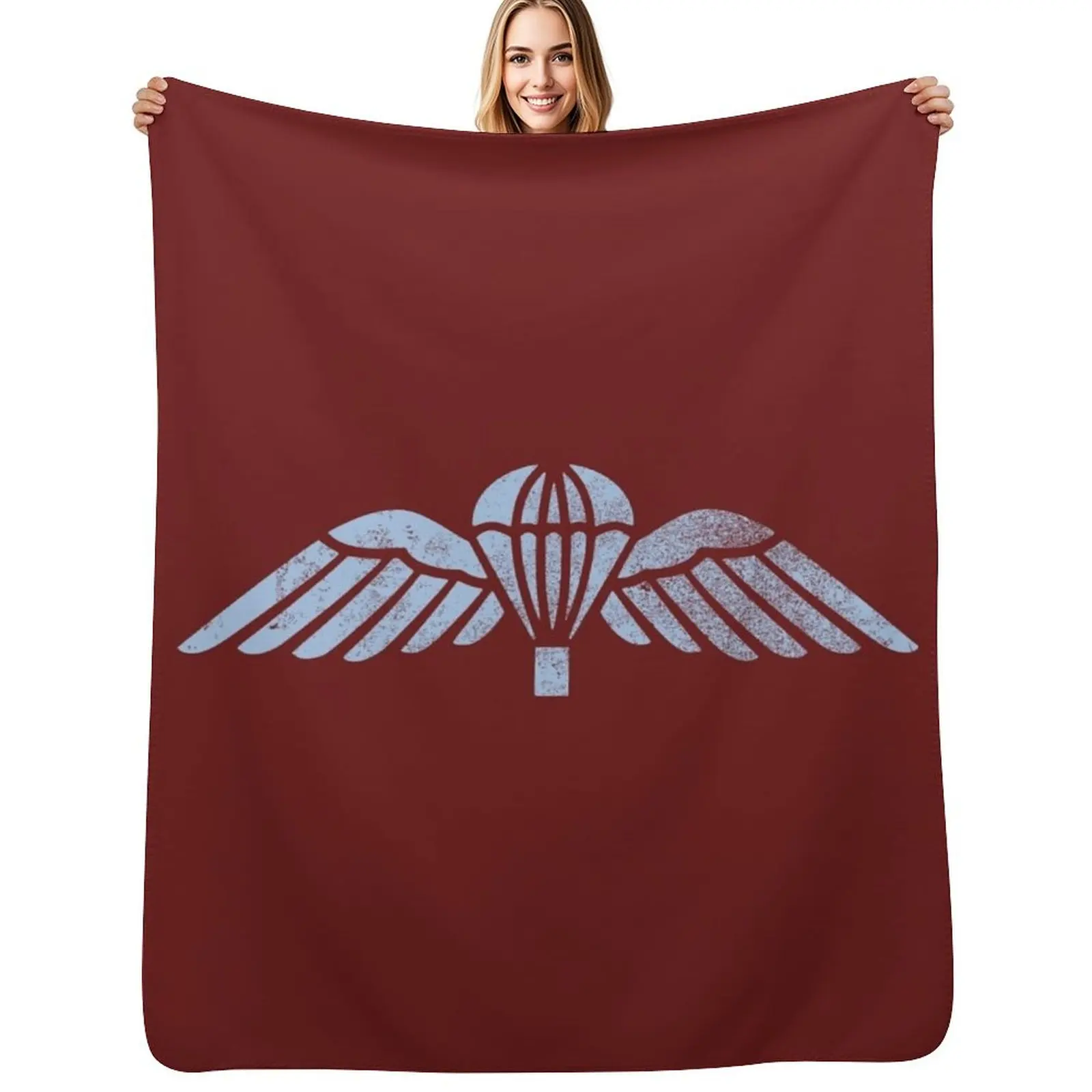 

British Paratrooper Wings (distressed) Throw Blanket Furry heavy to sleep Soft Beds Decorative Sofa Blankets