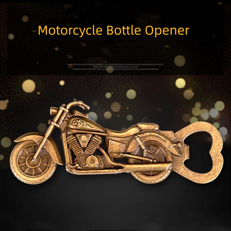 

Vintage Bronze Motorcycle Shape Beer Bottle Opener Gifts for Men Luxury Corkscrew Bar Party Accessories Tools Gadget