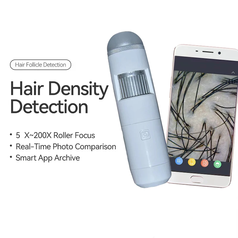 

Wireless Dermatoscope Scalp Facial Skin Analyzer Machine 1000X Skin Magnifier Scalp Diagnostic Machine Wifi Microscope Skin Test