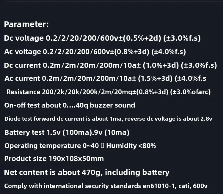 Doppio display KT7030, doppio display puntatore digitale, puntatore dinamico digitale statico multimetro
