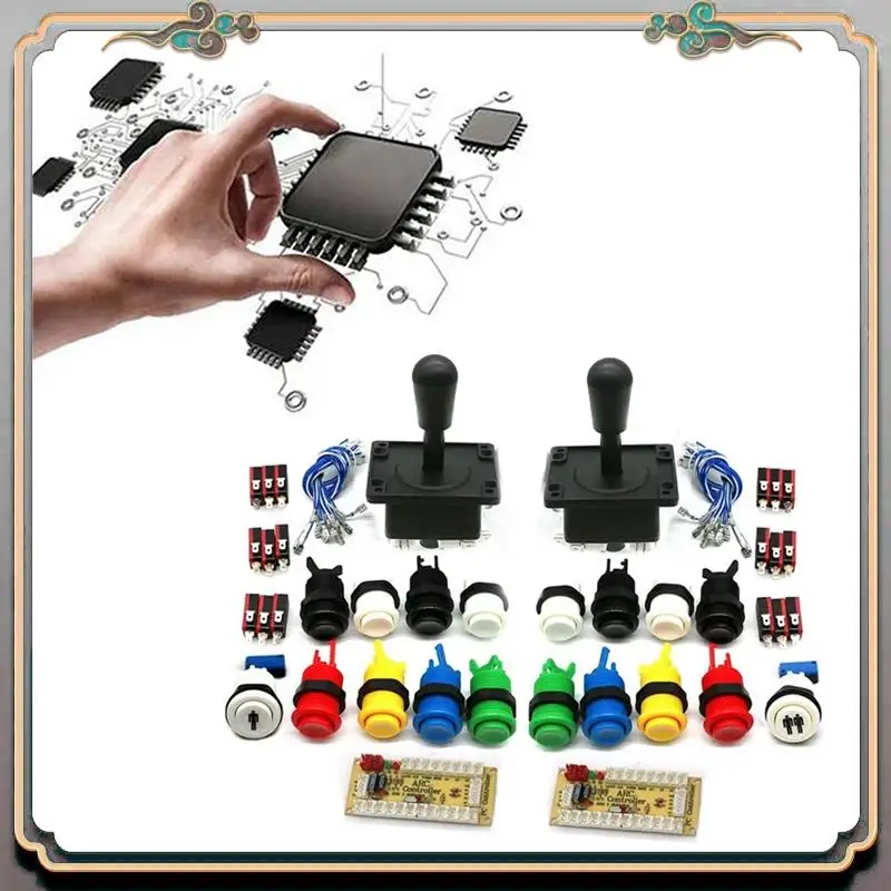 

Arcade Game DIY Kit Zero Delay USB Board Controller For Pc Raspberry Pi US Style Joystick Happ Push Button Player Part