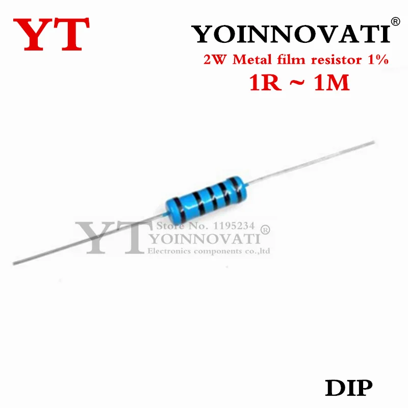 

Металлический пленочный резистор 1% 1R ~ 1M 2.2R 4.7R 10R 22R 47R 100R 220R 470R 1K 10K 100K 2,2 4,7 10 22 47 100 220 470 Ом, 20 шт.