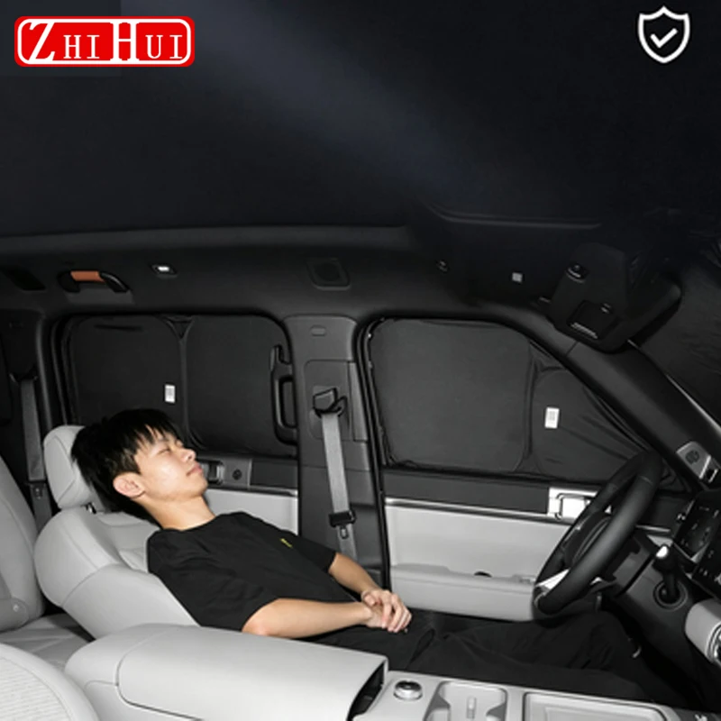 For BYD Leopard Titanium 7 Car Sunshade Heat-Insulating Thickened Blackout Window Curtains with Privacy Windscreen Accessories