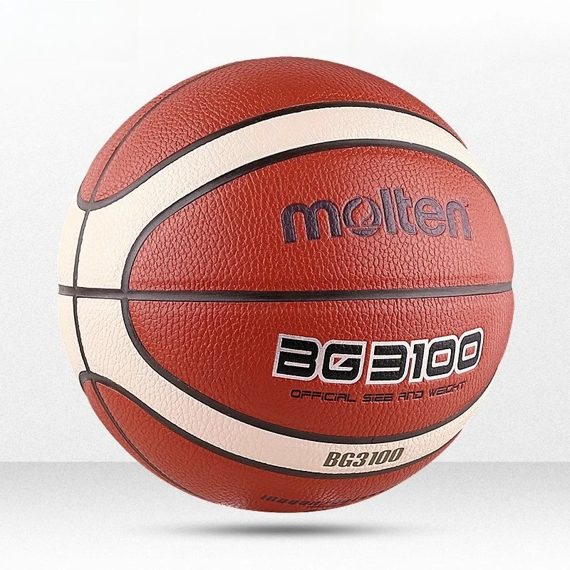 モルテン BG3100 プロバスケットボール - 衝撃吸収コアとナイロン巻き、屋内試合用、サイズ 7/6/5