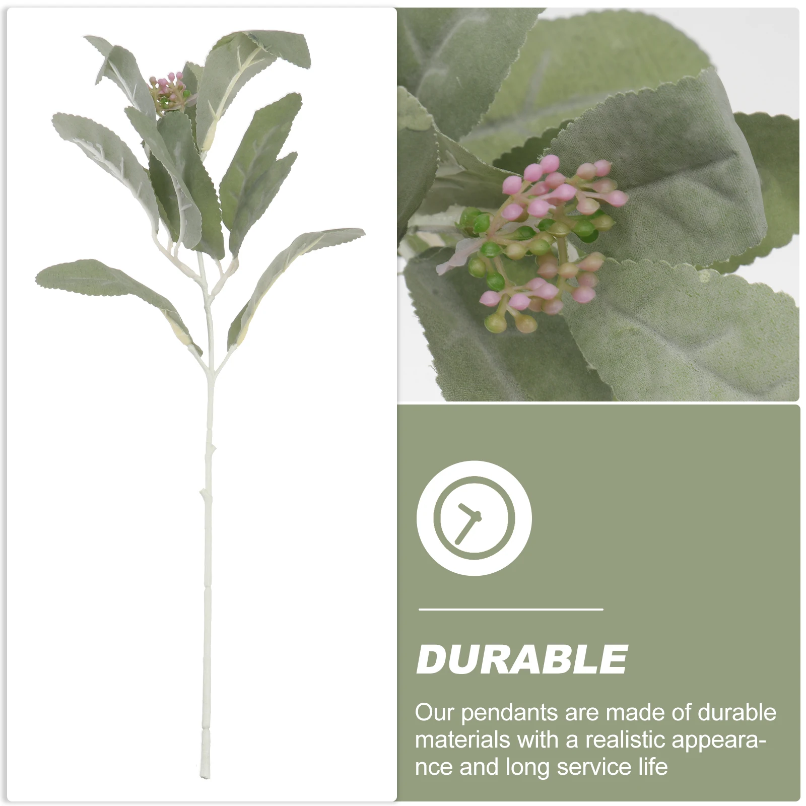 

5 Pcs Artificial Plant Decor Lifelike Simulation Leaves Fake Flower nament DIY Home Bright Colors Environmental Protection