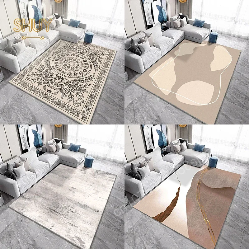 Simple Style Geometry Carpet 180x280cm Felt for Living Room Decoration Luxury Mat Sofa Table Lounge Non-slip High Quality Rug