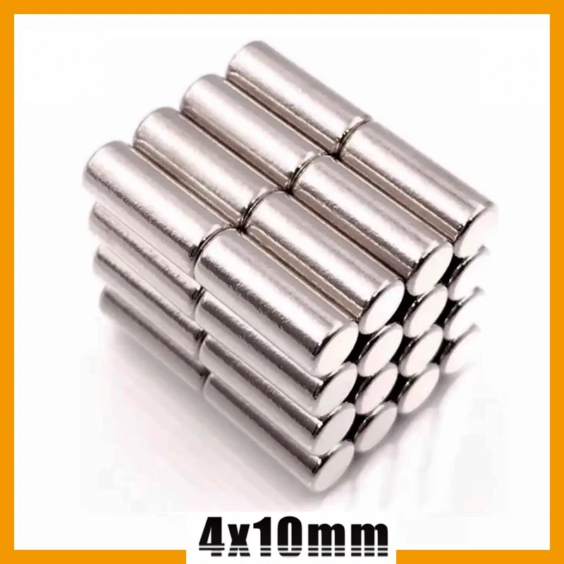 20/100/500/1000 pièces 4x10mm aimant petit rond pour réfrigérateur bureau Garage outil tableau blanc artisanat 4*10mm accessoires