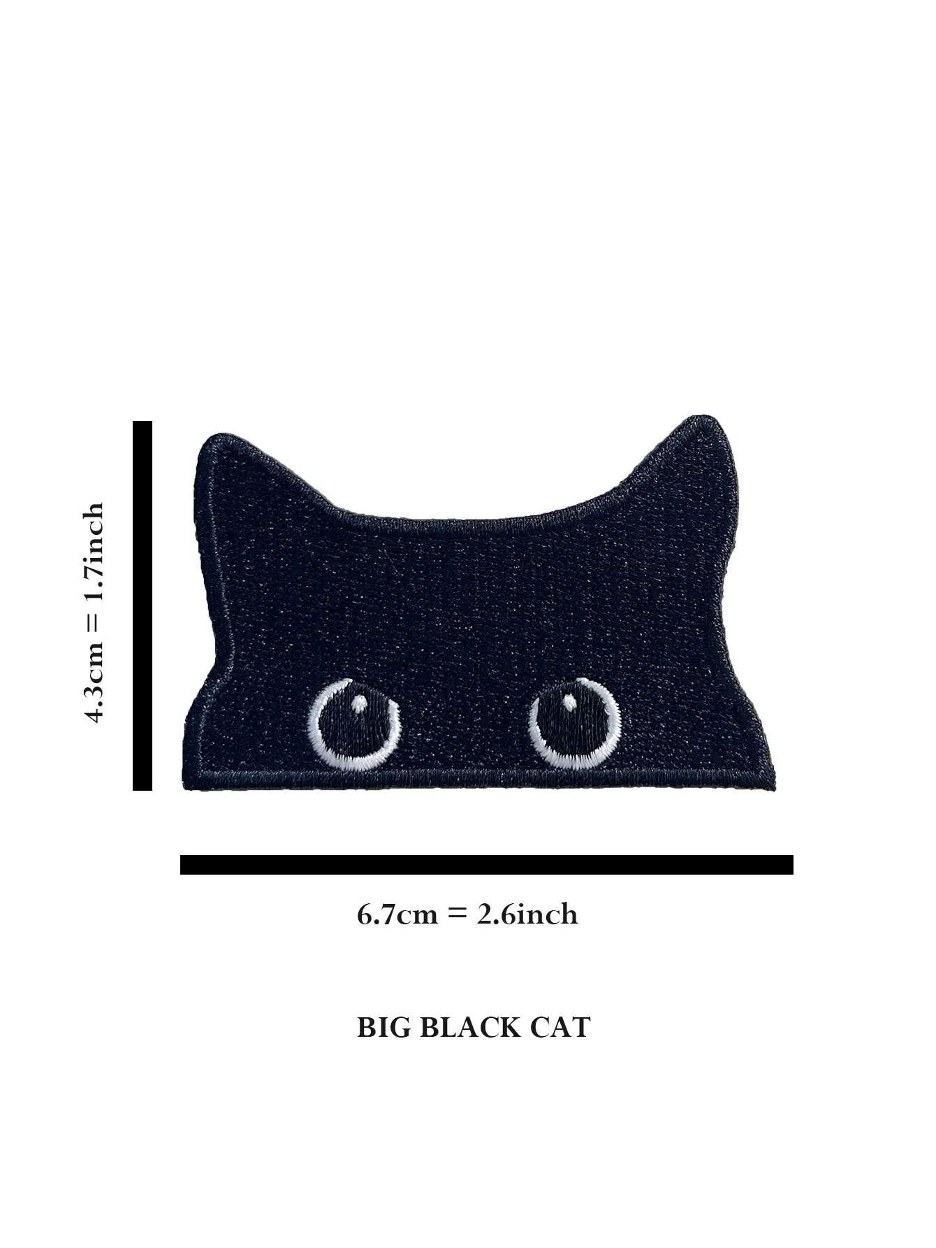 2 pz/lotto toppa ricamata con Design a gatto nero carino ferro su toppa per la decorazione della giacca di Jeans di abbigliamento