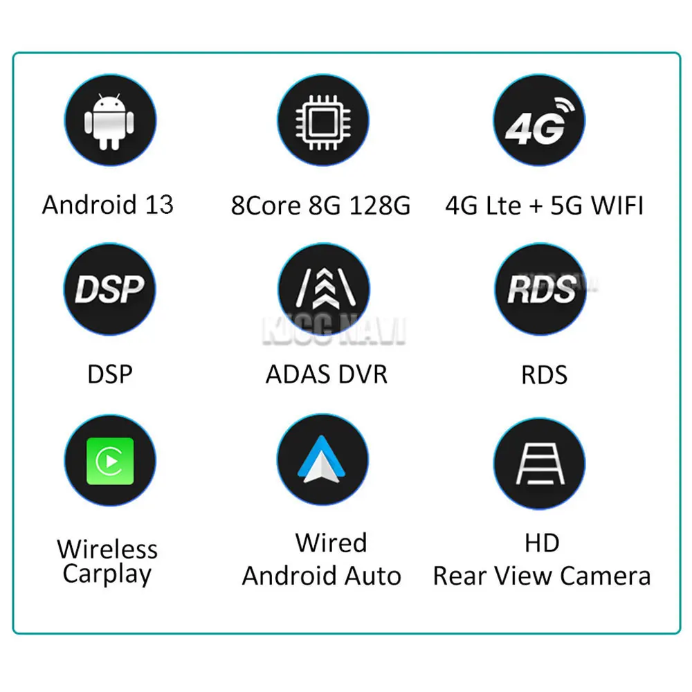 Rádio do carro com navegação GPS para Honda CRV 2017-2022, reprodutor de vídeo multimídia, Carplay sem fio, Android 14, 4G LTE, unidade anfitriã, 12,3 em