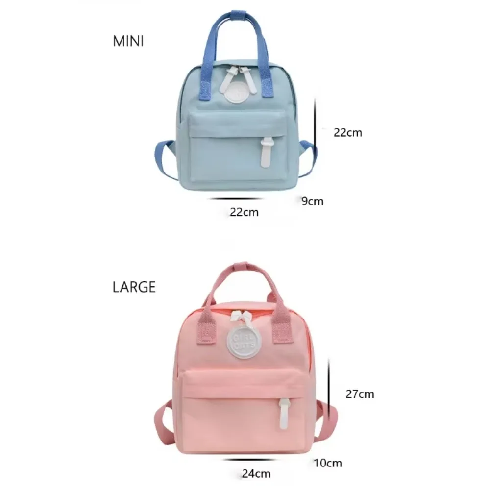 Backpacks for Children 2022 New Girls\' School Bag Retro Women Mini Backpack Fashion Solid Color Small Backpacks Student