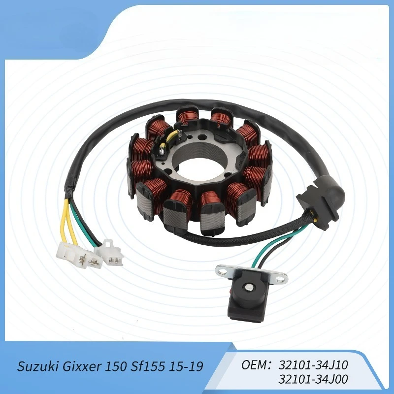 

Статорная катушка для мотоцикла Gixxer 150 SF155 15-19, OE: 32101-34J10