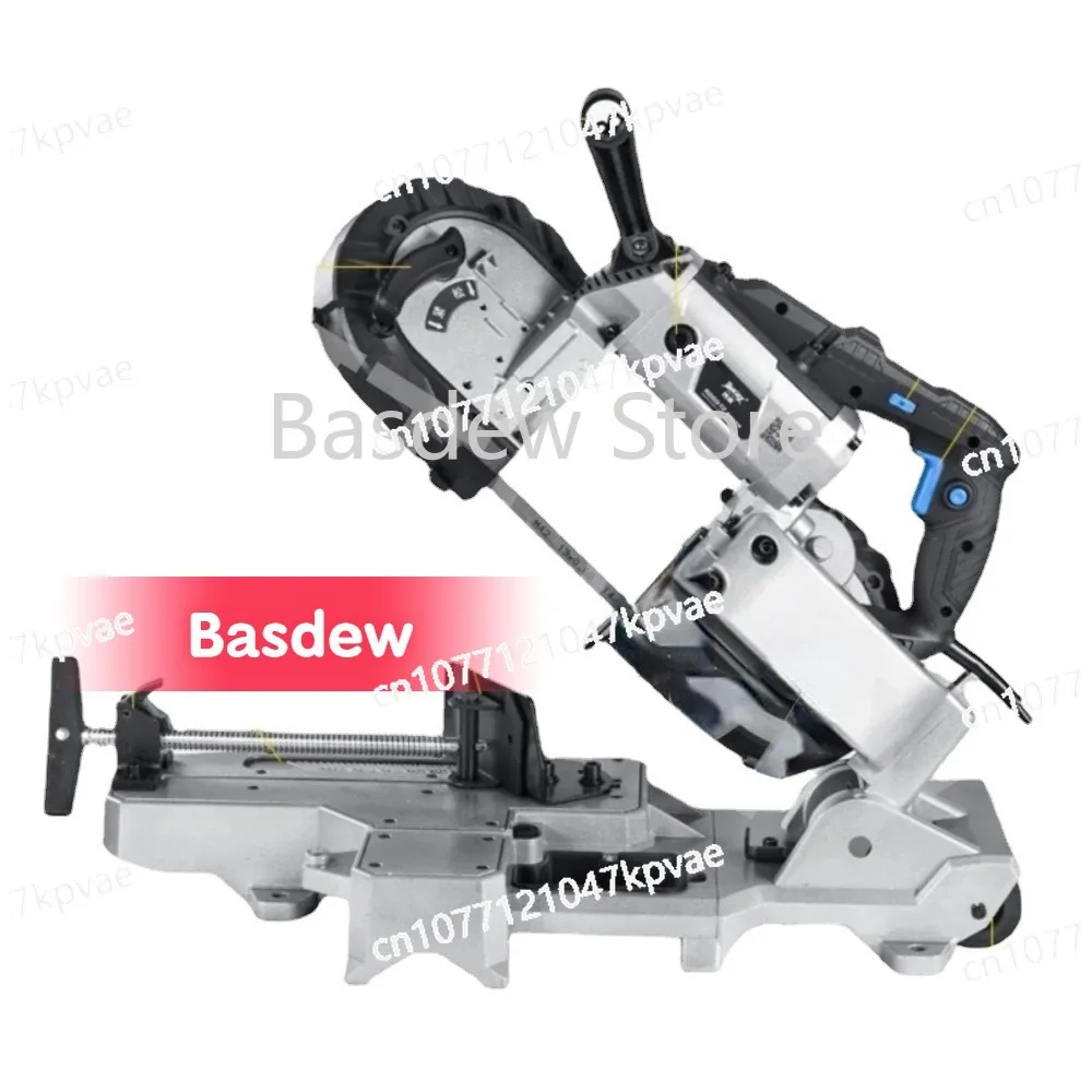 

220V-240V Multifunctional Band Saw Horizontal Band Saw Electric Saw 45 ° Metal Cutting