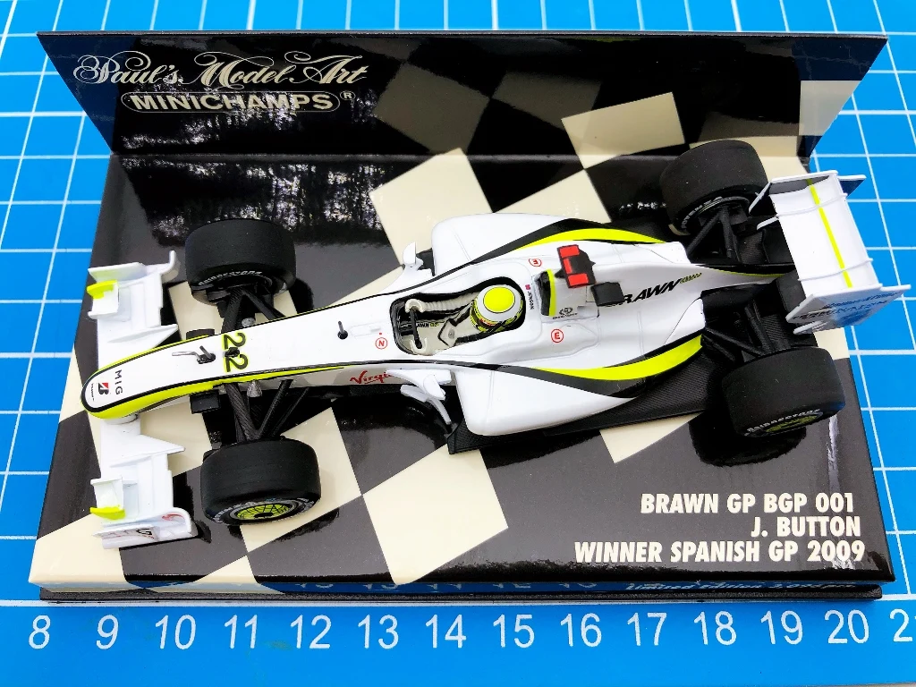 

Minichamps 1:43 F1 001 2009 Jenson Button Spain Simulation Limited Edition Resin Metal Static Car Model Toy Gift