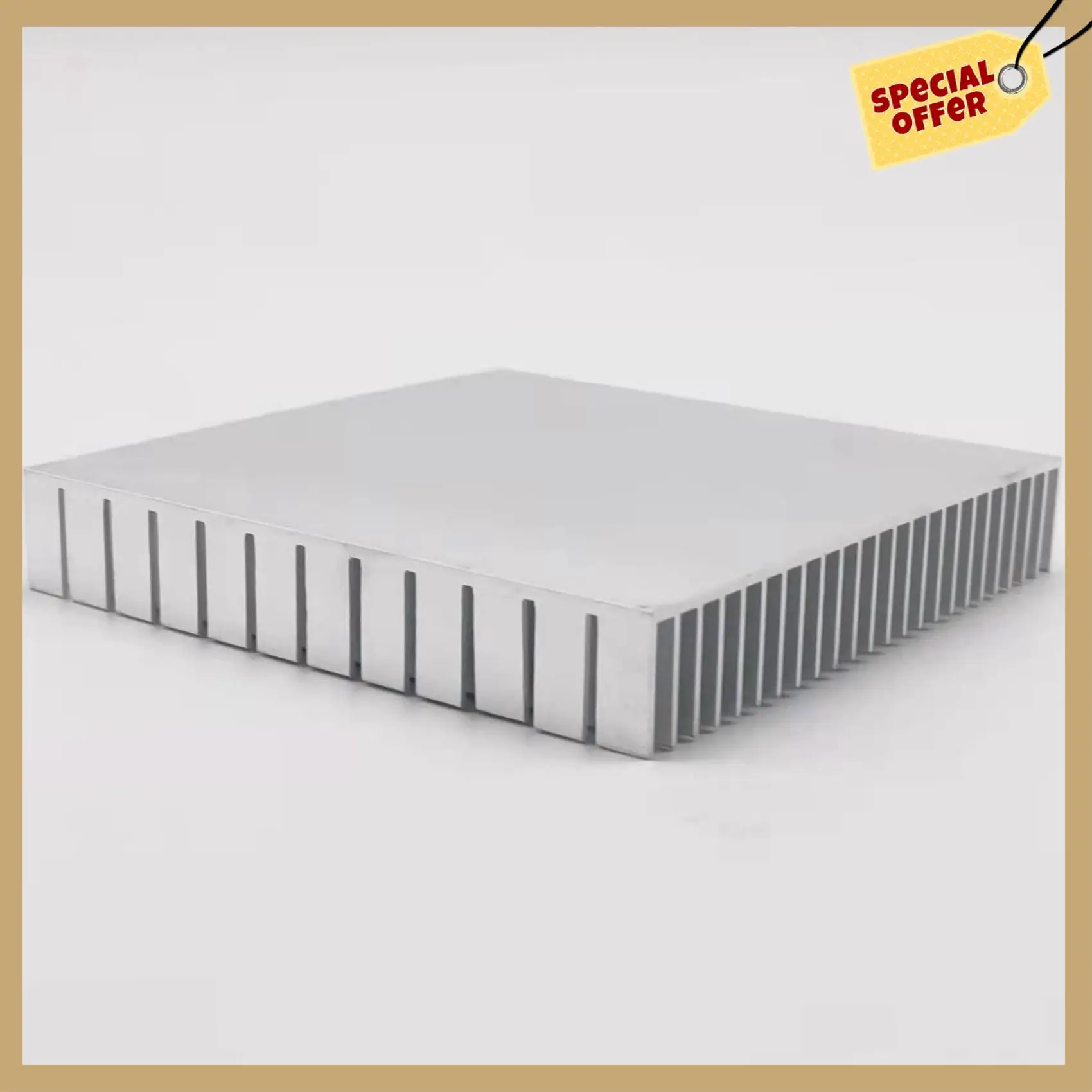 Kinerja Stabil-120Mm Panel Pemanas Heat Sink Aluminium Heatsink Radiator Penguat Daya CPU