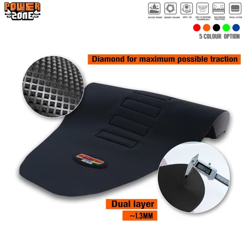 Imagen 2 del producto POWERZONE-funda para asiento de motocicleta, antideslizante, partículas gruesas, adecuada para 250-450 TC TE 2016 2017 2018 FC FE TC TE YAMAHA KAWASAKI