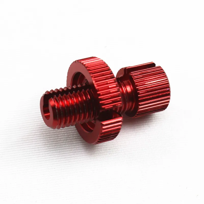 Red Motorbike Motorcycle M10 Clutch Lever Cable Adjuster Kit Bolt Lock Nut GSXR