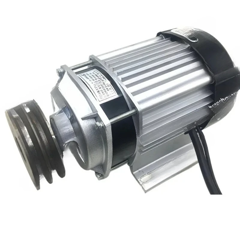 

Unite DC Reducer Brushless Motor BM1418ZXF750W500W350W48V60 Double Pulley Modification