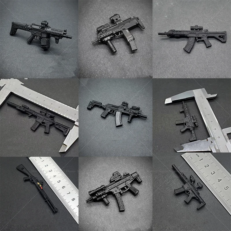 

1/12 Scale Female/Male Accessory Mini Guns Props Self-assembled Toys Military Strategy Hobbyist For 6-inch Action Figure Soldier