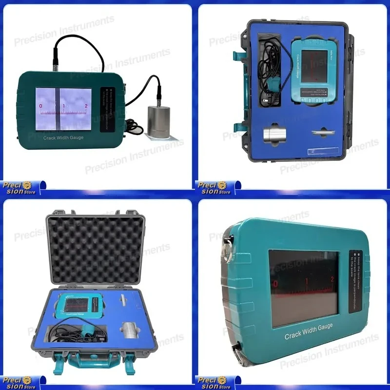For Crack Width Gauge 0.02-2mm Concrete Wall Inspection Tool Portable Waterproof IP65 Fracture Tester Auto Car Repair