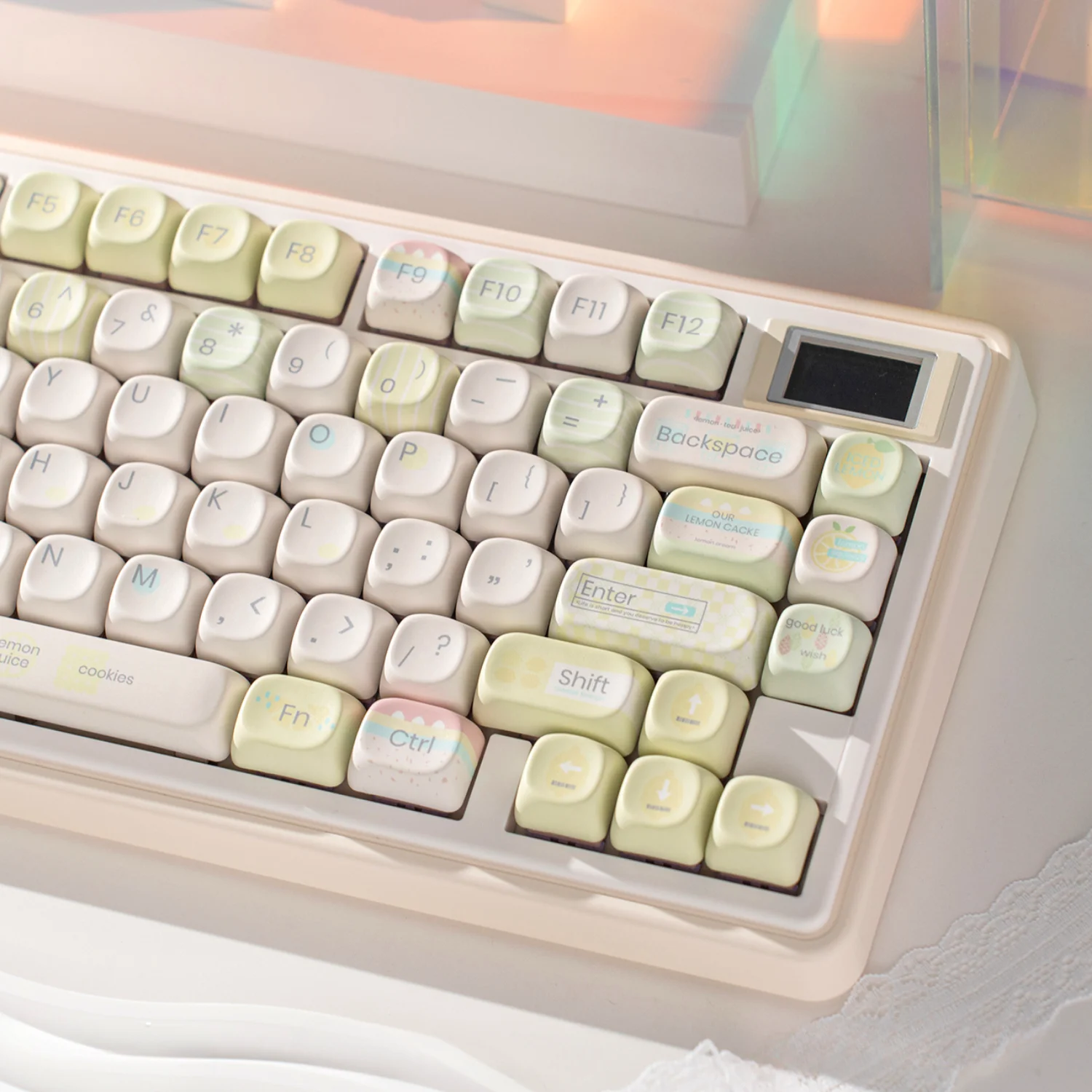 

Chocolate MOA Cute Keycap Set 131 Key Colorful Keycaps Suitable for Mechanical Keyboard 61/64/68/75/84/87/96 Layout