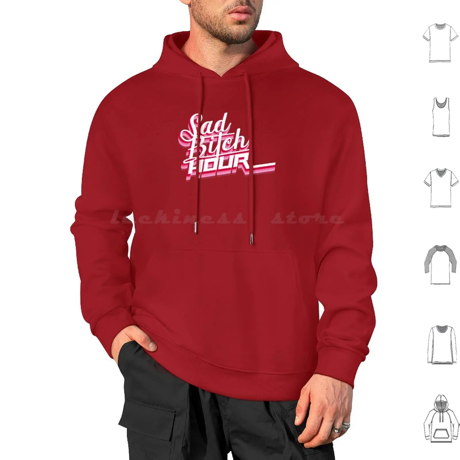 Sad Hour Hoodies Long Sleeve Sad Hours Sad Hour That Time Sad Girls I Am Sad Girl Sad Girl Bad Girl Saddens Red And