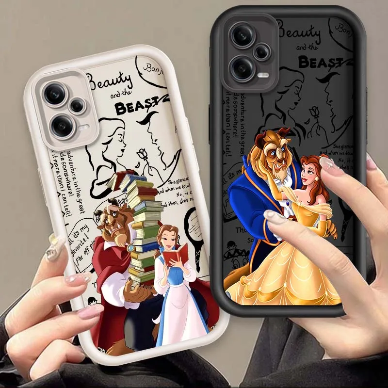 

Disney Beauty and the Beast For Xiaomi Redmi Note 14 13 13R 12 12R 11 11E 11T 11S Pro Plus 5G Eye Ladder Cover