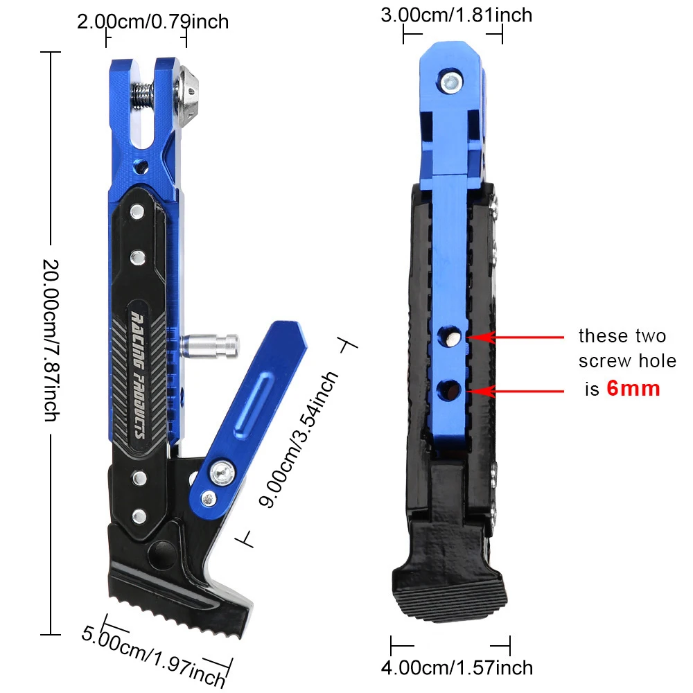 New Motorcycle Kickstand Parking Kick Stand Bracket Foot Side Supportor Crutch Holder Dirt Bike Motorbike Accessories Universal