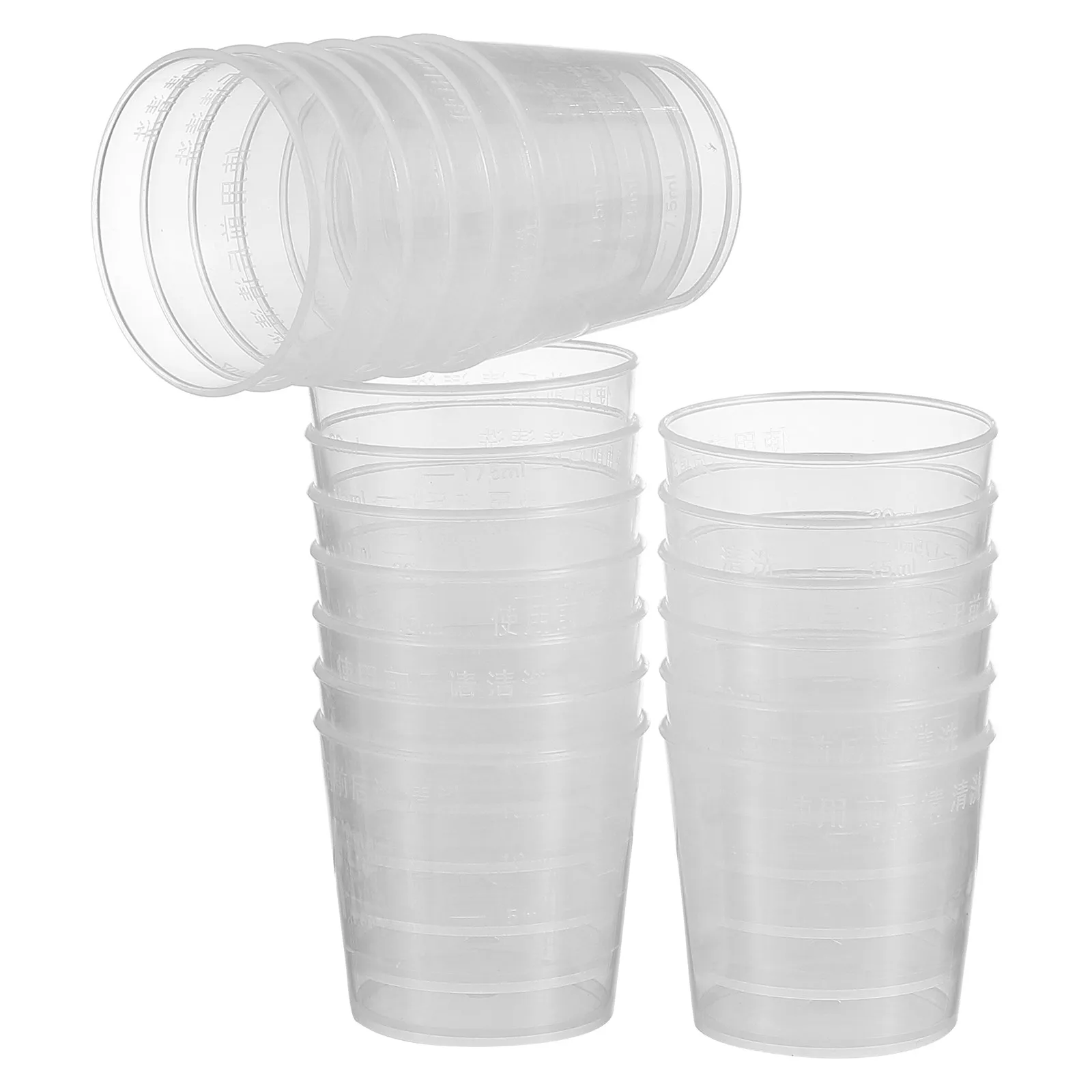 20Pcs 20Ml Reptile Measuring Cup Set for Lizards Geckos Snakes Turtles Feeding Water Food Portion Control Dish Bowl Scale Marked