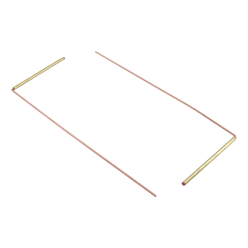 2Pcs Copper Dowsing Rods Spiritual Divining Rods Flexible Copper Rod Dowsing Spirit Rods-AA68