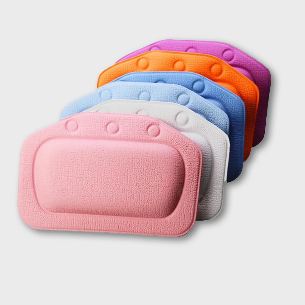 bath pillow Neck bathtub accessories SPA Bath Pillows PVC Bath Soft Headrest With Suction Cup Bathroom Supplies Bath Accessories