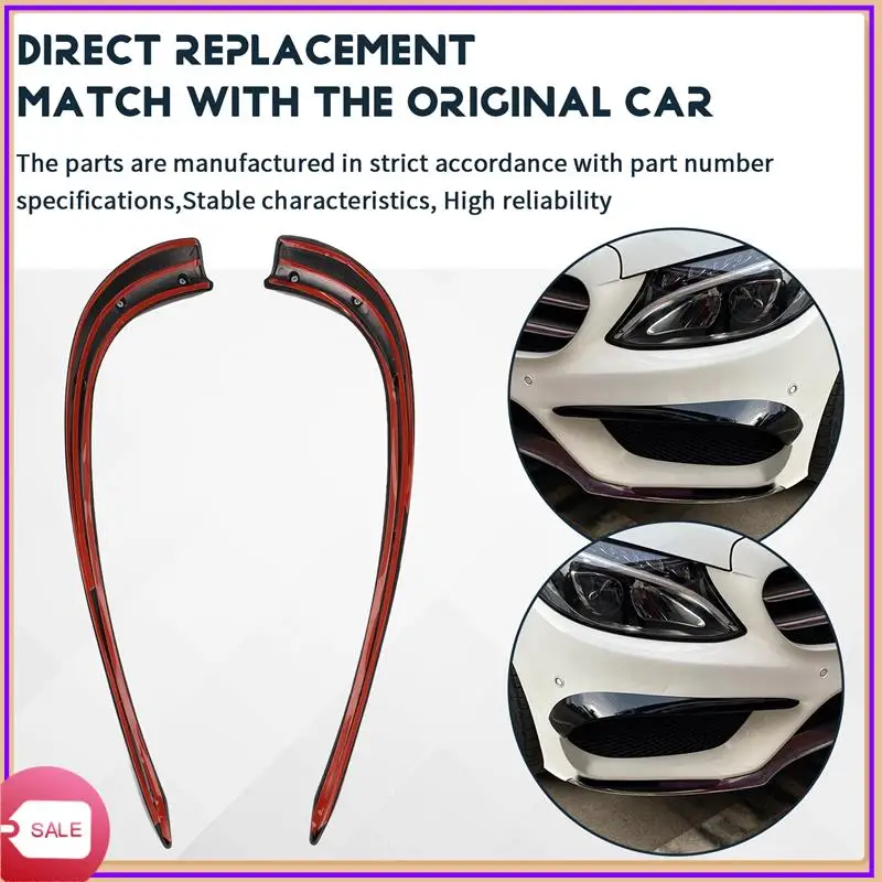 

Prominent Car Front Bumper Spoiler Splitter Cover For Mercedes-Benz C-Class W205 2015-2019 C200 C43 AMG