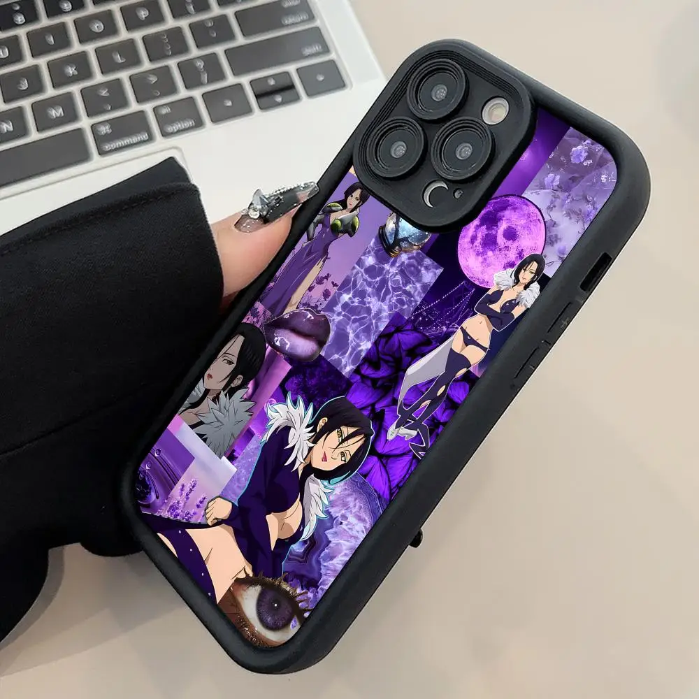 Seven Deadly Sins Merlin Phone Case for iPhone 18 17 16 15 14 13 12 11 Air Pro Max Plus Black Soft TPU Shockproof Cover - view 4
