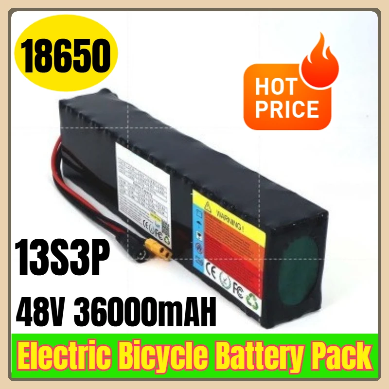 

48V 36000mAH 18650 13S3P Electric Bicycle Battery Pack