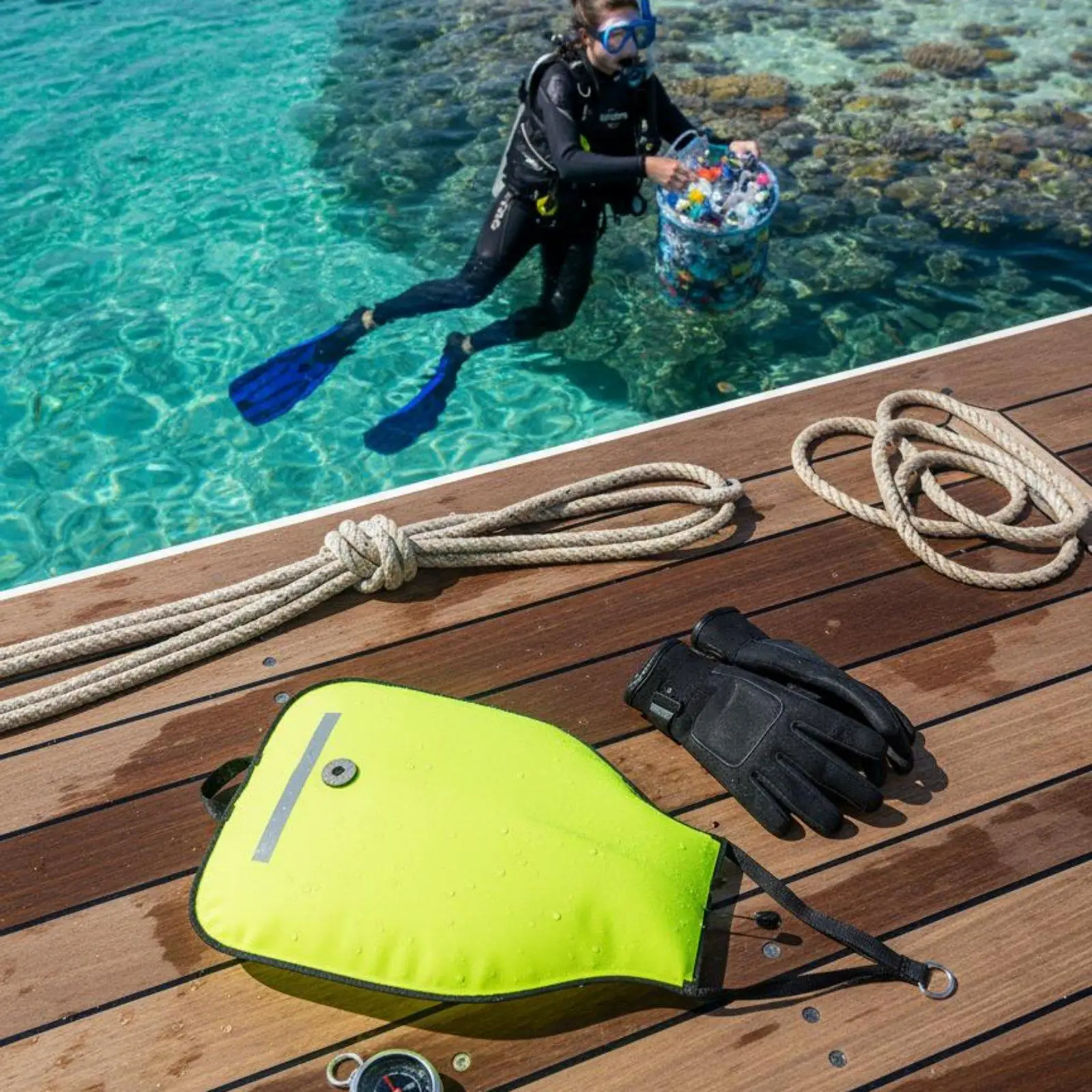 Diving Lift Bag Efficient Lifting High Visibility Buoyancy Accessory for Professional Diving Equipment Kit