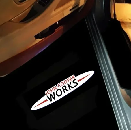 

2 шт. автомобильный светодиодный дверной проектор для BMW MINI Cooper One R50 R52 R54 R53 R56 Countryman R60 F55 F56 JCW аксессуары