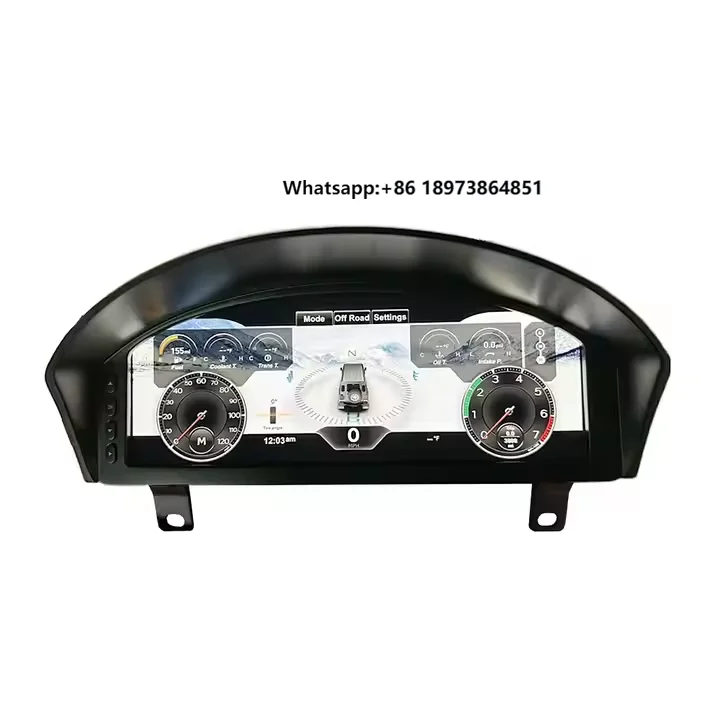 12.3'' Digital LCD Instrument Dash Screen Cluster for Land Rover Defender 2012-2016 LCD Dashboard Instrument Display