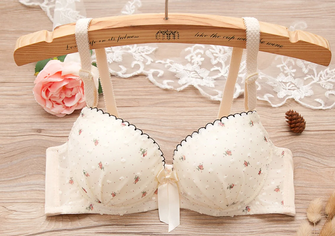 Floral Girls Bras Cotton Lace Student Girls Underwear Teen Underwear Puberty Teenage Girls Clothing 14 16 18 Years