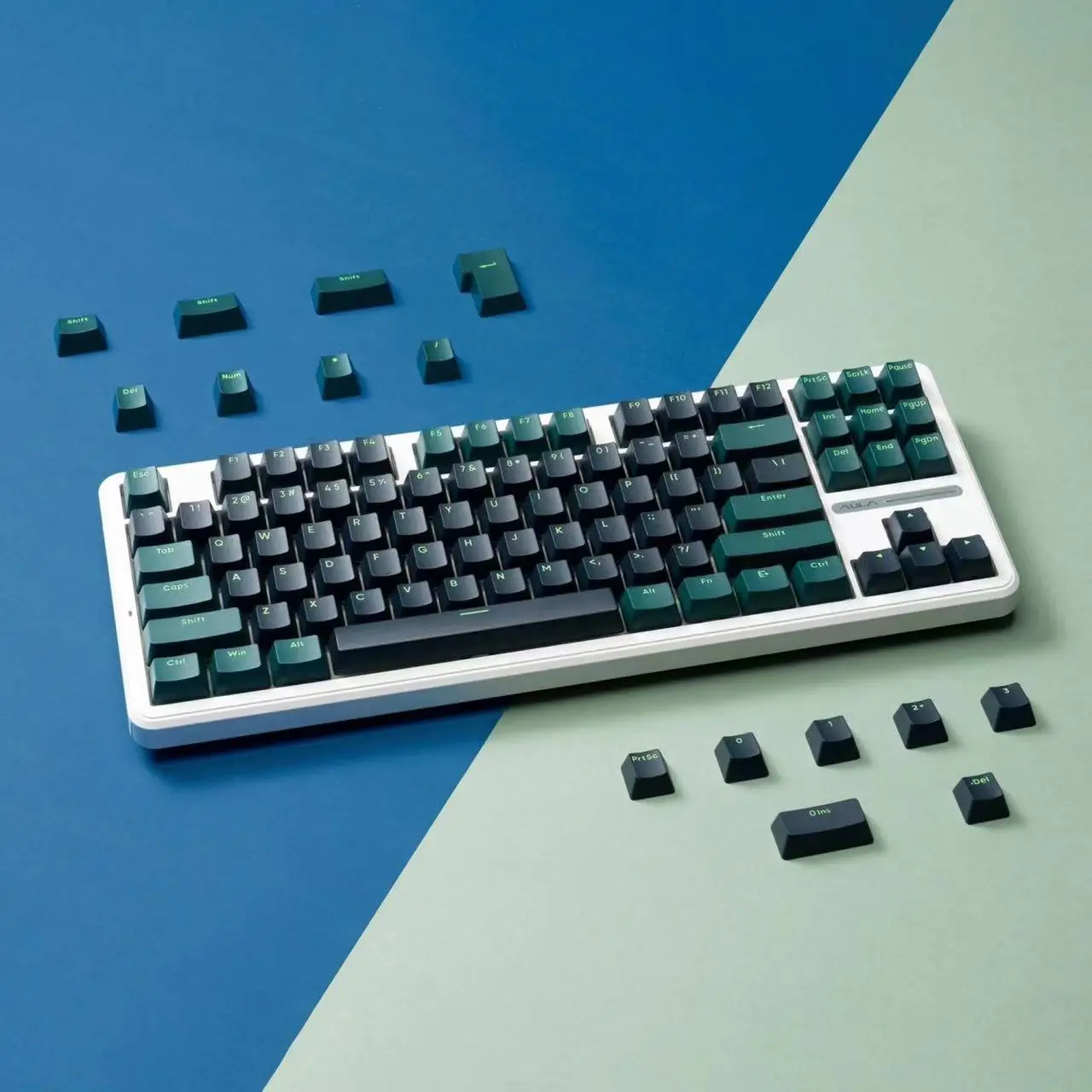 117 Key PBT Keycaps OEM-profiel Tweekleurige Keycaps voor Gateron MX Switches 61/87/104 GMK Mechanisch toetsenbord Aangepaste DIY Keycaps