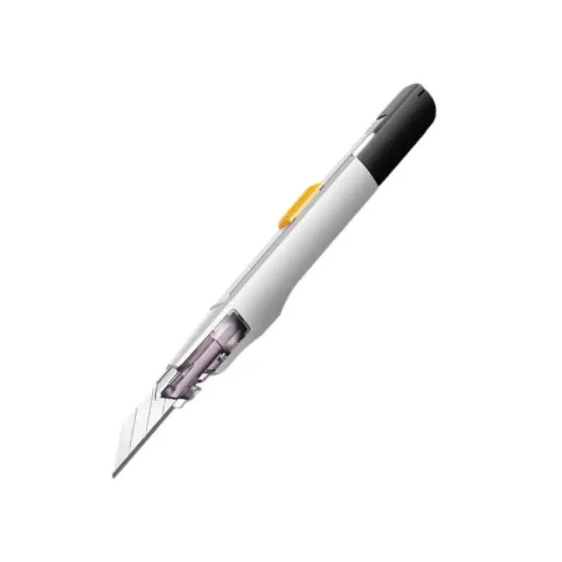 قاطع صندوق 9 مم، سكين أدوات بتصميم ذاتي القفل آمن مضاد للاهتزاز بزاوية 30 درجة في المستودعات المنزلية، رائع للقطع المنحني