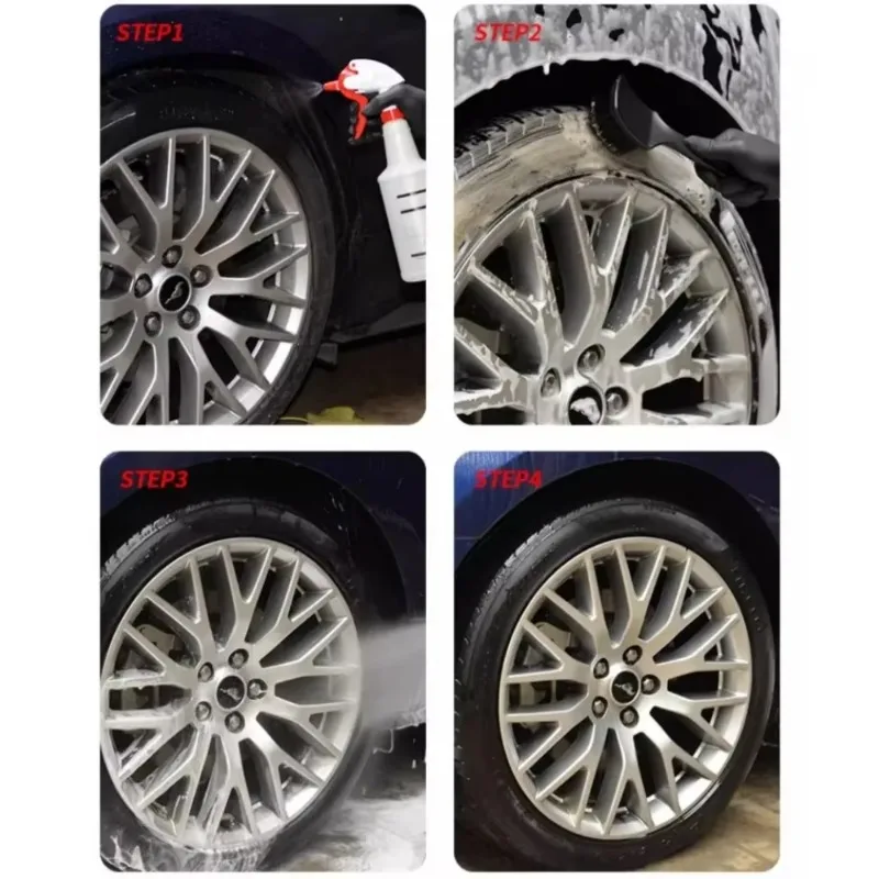 Auto Reifen Felge Pinsel Radnabe Reinigung Pinsel Auto Räder Detaillierung Reinigung Zubehör Schwarz Reifen Auto Waschen Werkzeug – Detail 7