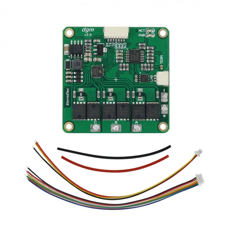 

DGM V1.2 DC Motor Driver Motor Driver Board With Cables For Odrive MIT Single Motor FOC BLDC Servo