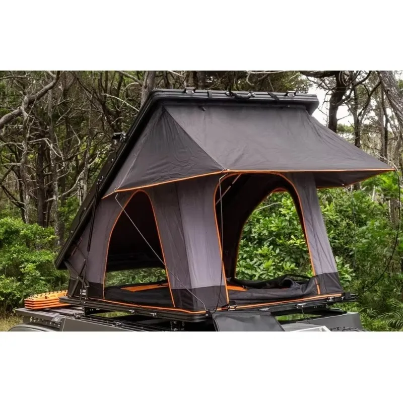 

Roof Tent Hard Shell 4-person Aluminum Camping Waterproof Solar Panel Roof Tent Camping Hiking