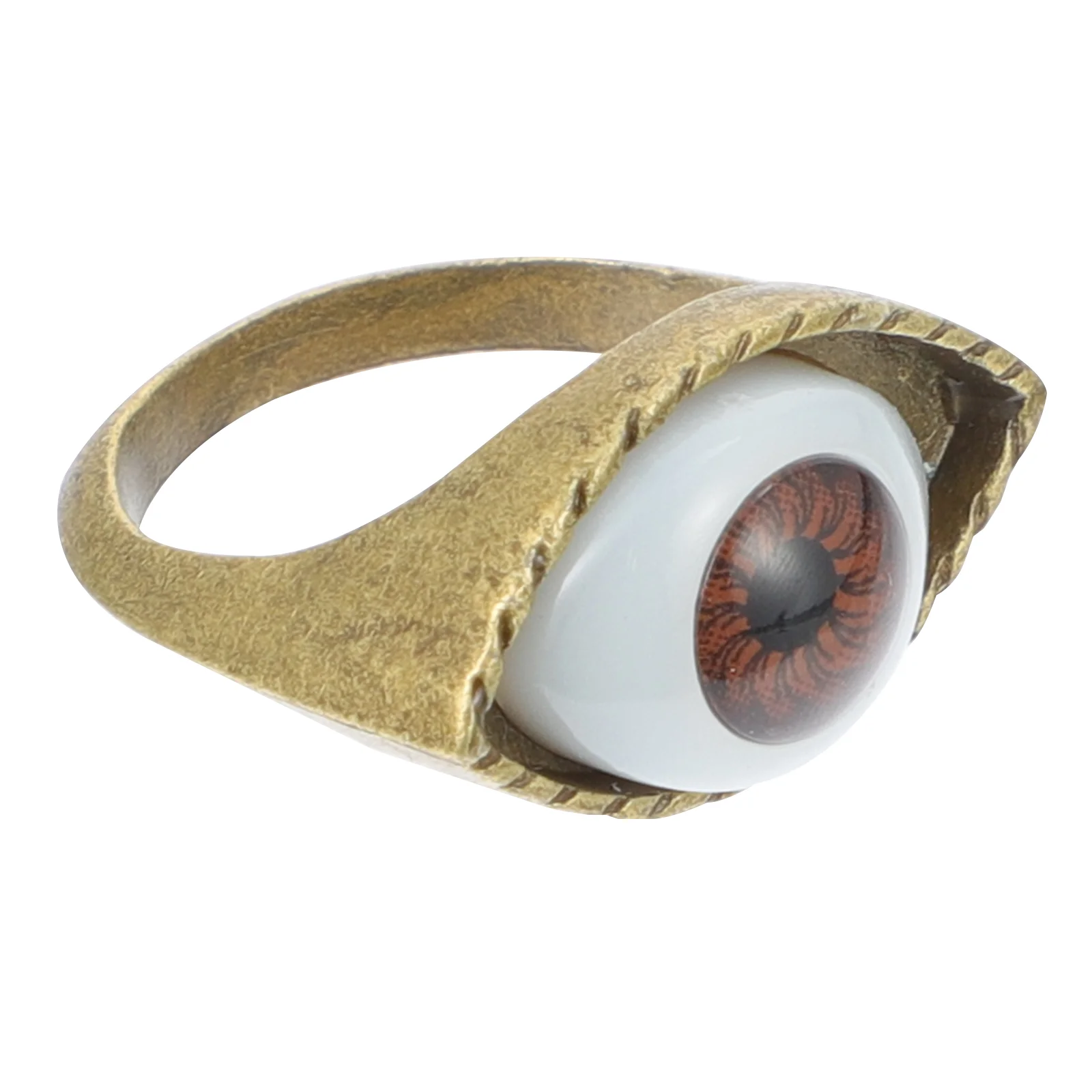 Eyeball Finger Ring Mens Rings Jewelry Accessories European and American Brown Decoration Man