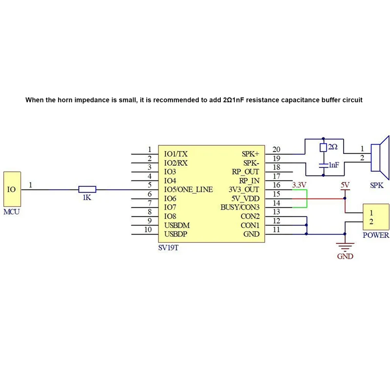 SV19T Voice Playback Module One-to-One Trigger Serial Port Segment Control MP3 Trigger Voice Module TF Card Support