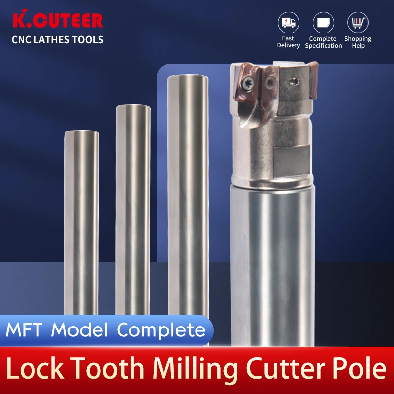 Mtf Gear Clamping Milling Shank Cutter Body Multi-purpose Tungsten Carbide Cutter Shanks Toolholders Cnc Integral Através do Furo