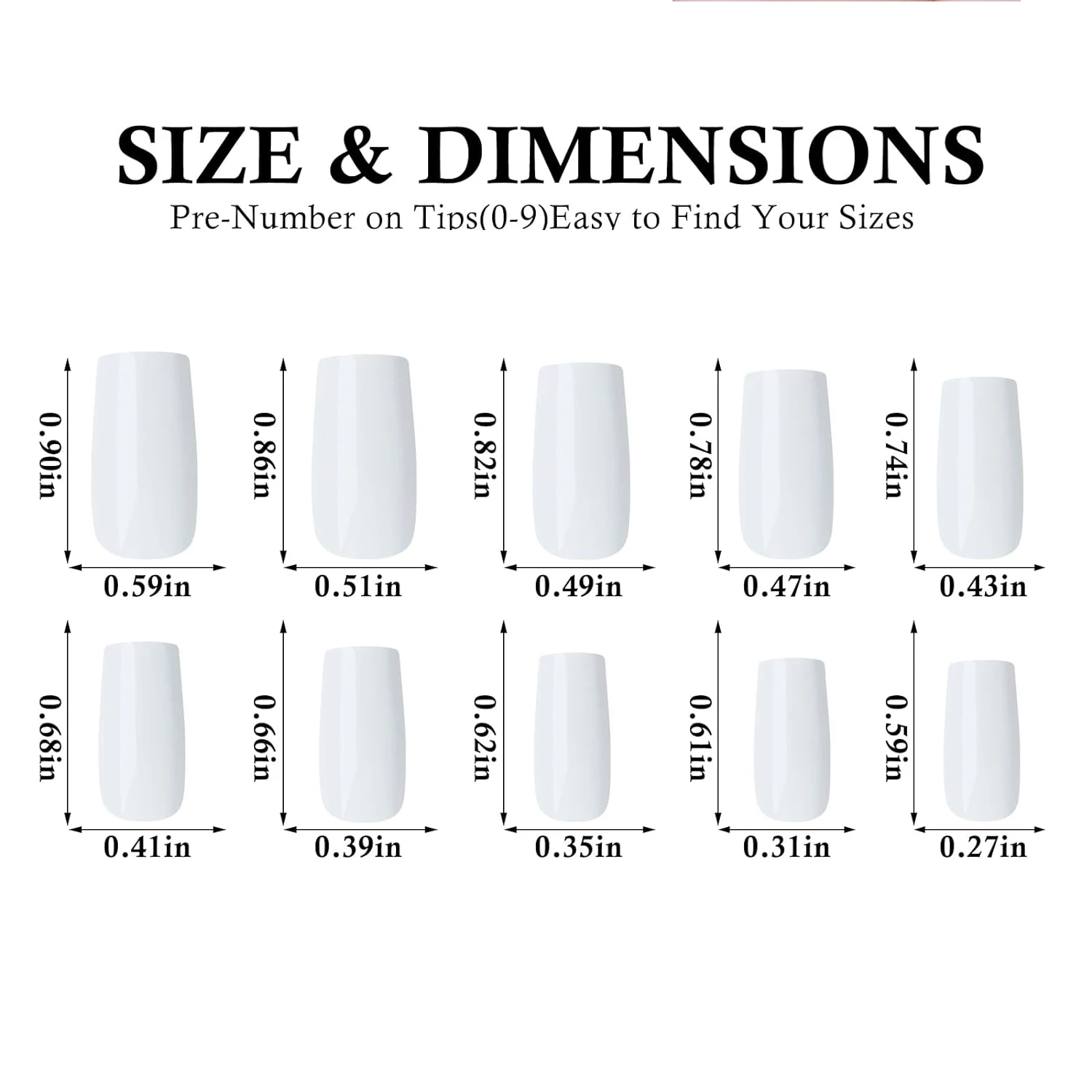 120Pcs Square Press on Nails Medium Long Ballerina Fake Nail Full Cover Artificial White False Nails Tips Acrylic Colored Nail