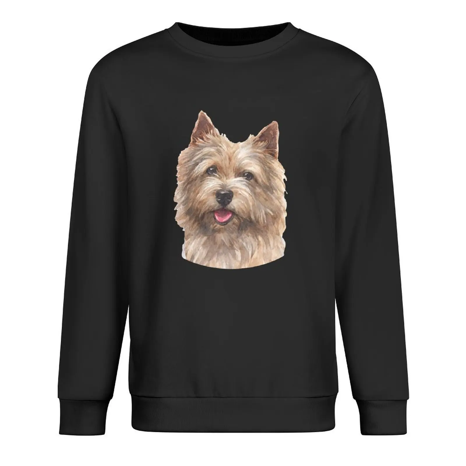 

Norwich Terrier Watercolor Art Pullover autumn new products mens clothes male clothes graphic t shirts men anime sweatshirt