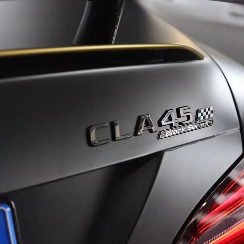 

3D Car Emblem CLA45 Trunk Rear Letters Word Emblema Badge Sticker Auto Turbo Logo for Mercedes Benz Black Series Accessories