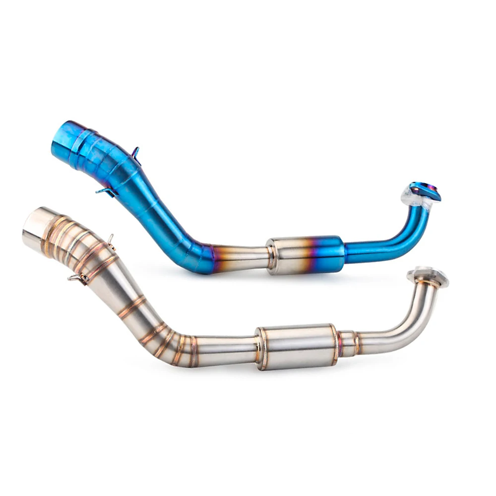 دراجة نارية العادم رأس الأنابيب الهروب الجبهة وصلة أنبوب 51 مللي متر واجهة ربط الخمار ل NVX155 AEROX155 NVX AEROX 155 #3